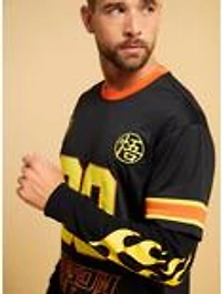 Dragon Ball Z Flames Layered Long Sleeve Jersey - BoxLunch Exclusive
