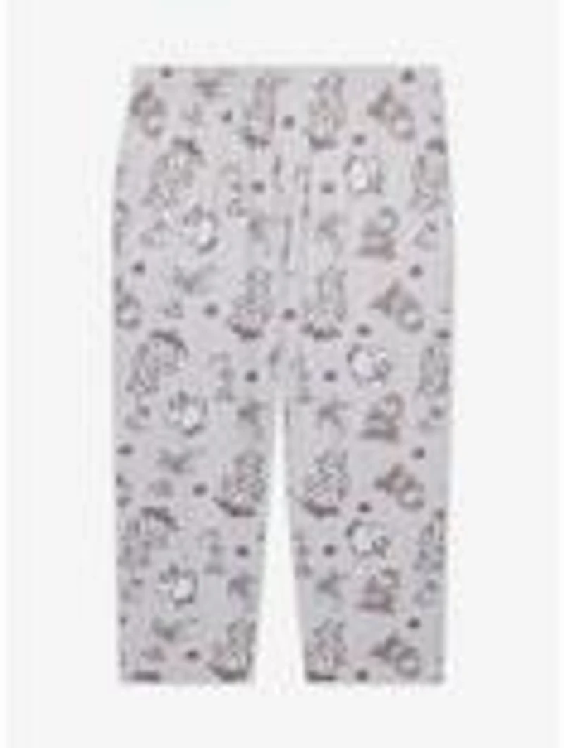 Disney Beauty and the Beast Belle & Friends Allover Print Women's Plus Sleep Pants - BoxLunch Exclusive