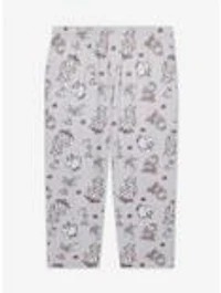 Disney Beauty and the Beast Belle & Friends Allover Print Women's Plus Sleep Pants - BoxLunch Exclusive
