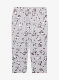 Disney Beauty and the Beast Belle & Friends Allover Print Women's Plus Sleep Pants - BoxLunch Exclusive