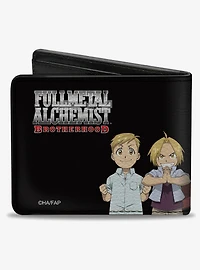 Fullmetal Alchemist Brotherhood Elric Brothers Before After Bifold Wallet