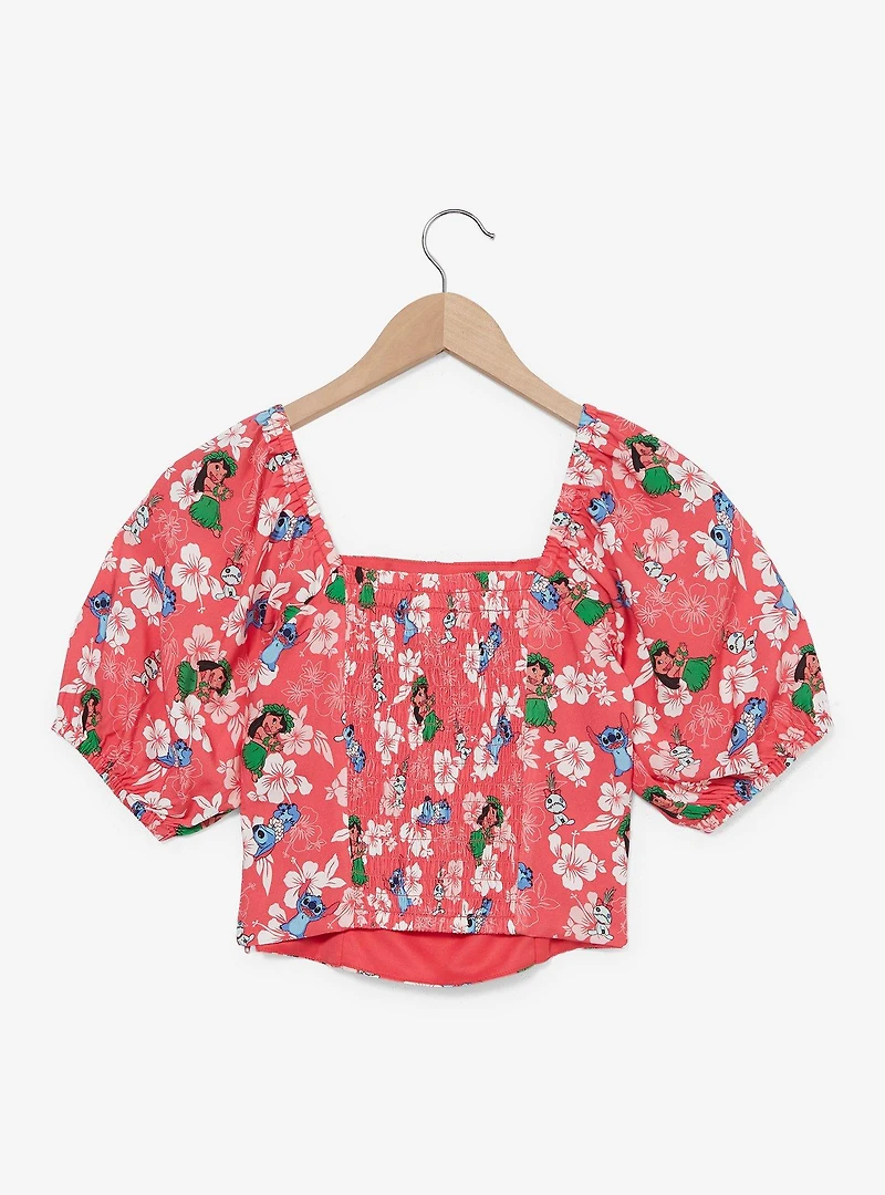 Disney Lilo & Stitch Hibiscus Women's Crop Top — BoxLunch Exclusive