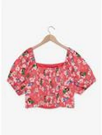 Disney Lilo & Stitch Hibiscus Women's Plus Crop Top — BoxLunch Exclusive