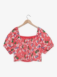 Disney Lilo & Stitch Hibiscus Women's Plus Crop Top — BoxLunch Exclusive