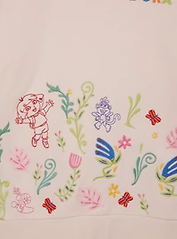 Dora the Explorer Floral Embroidered Crewneck — BoxLunch Exclusive