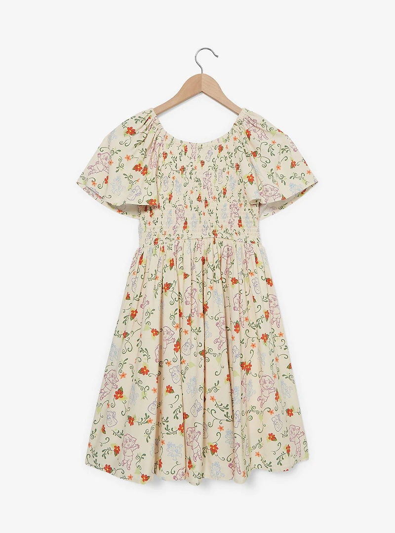 Dora the Explorer Allover Print Smocked Dress — BoxLunch Exclusive