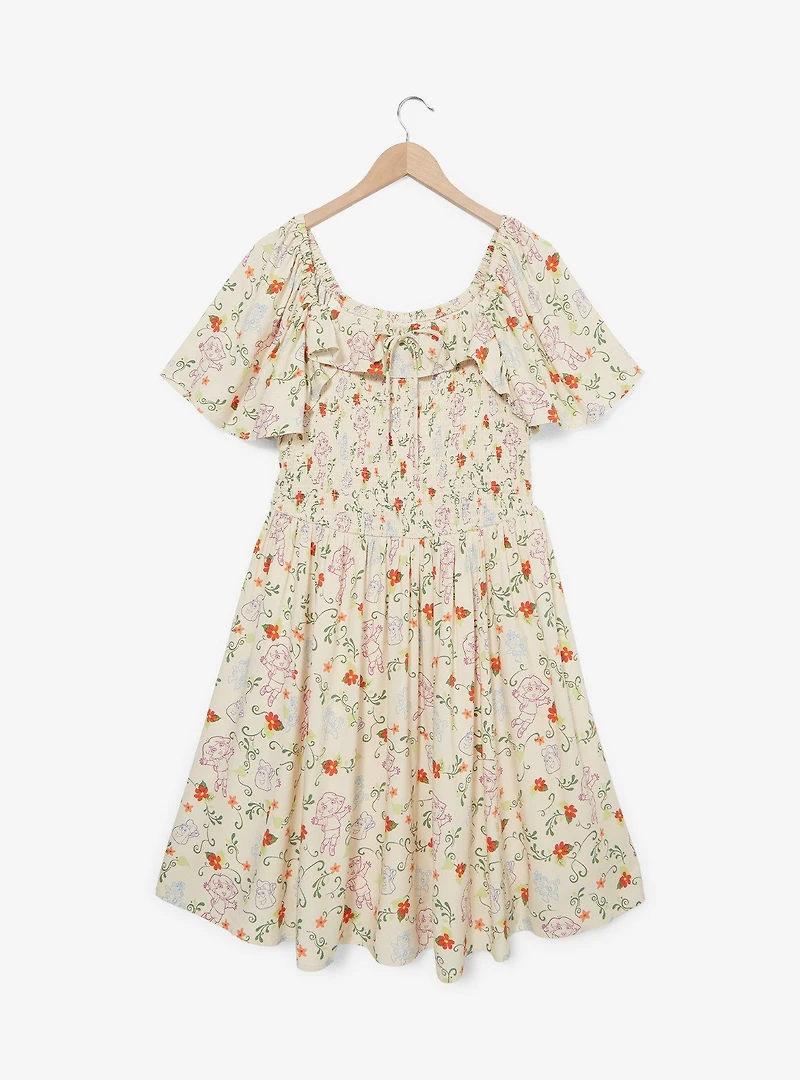 Dora the Explorer Allover Print Plus Smocked Dress — BoxLunch Exclusive