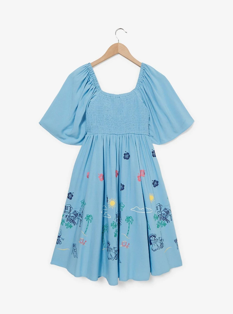 Disney Lilo & Stitch Tropical Smocked Dress