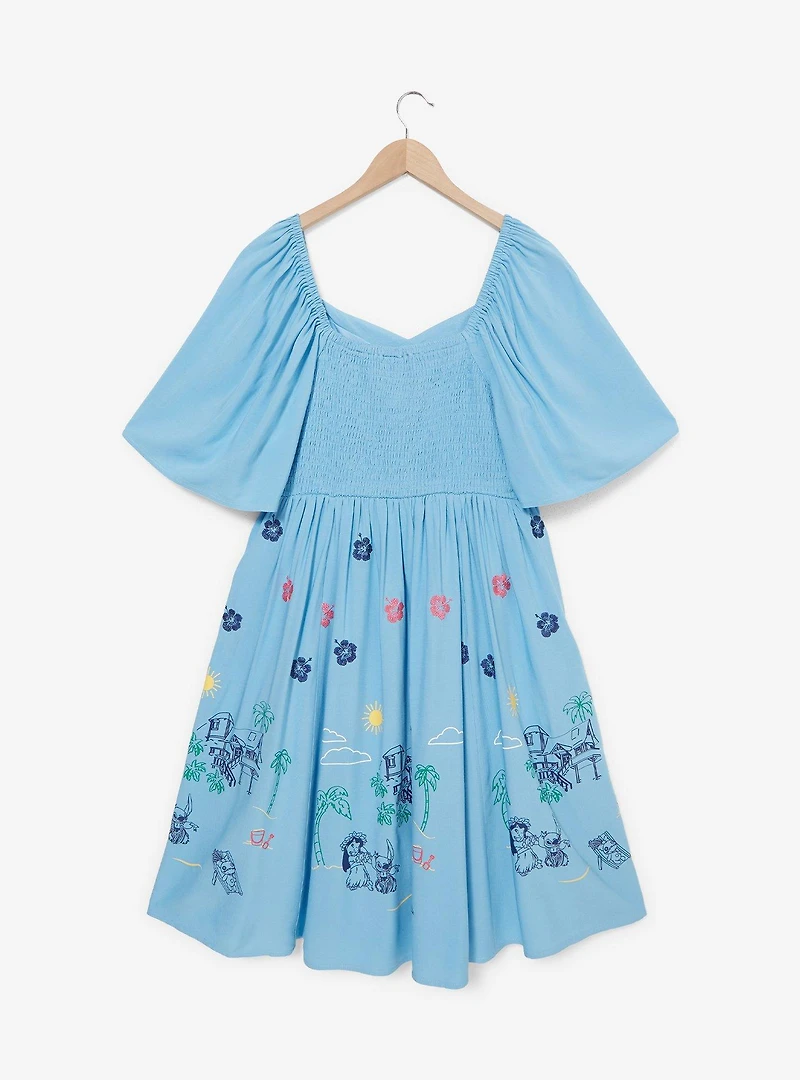 Disney Lilo & Stitch Tropical Smocked Plus Dress