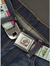 Monopoly British UK Game Board Space Blocks Seatbelt Buckle Belt