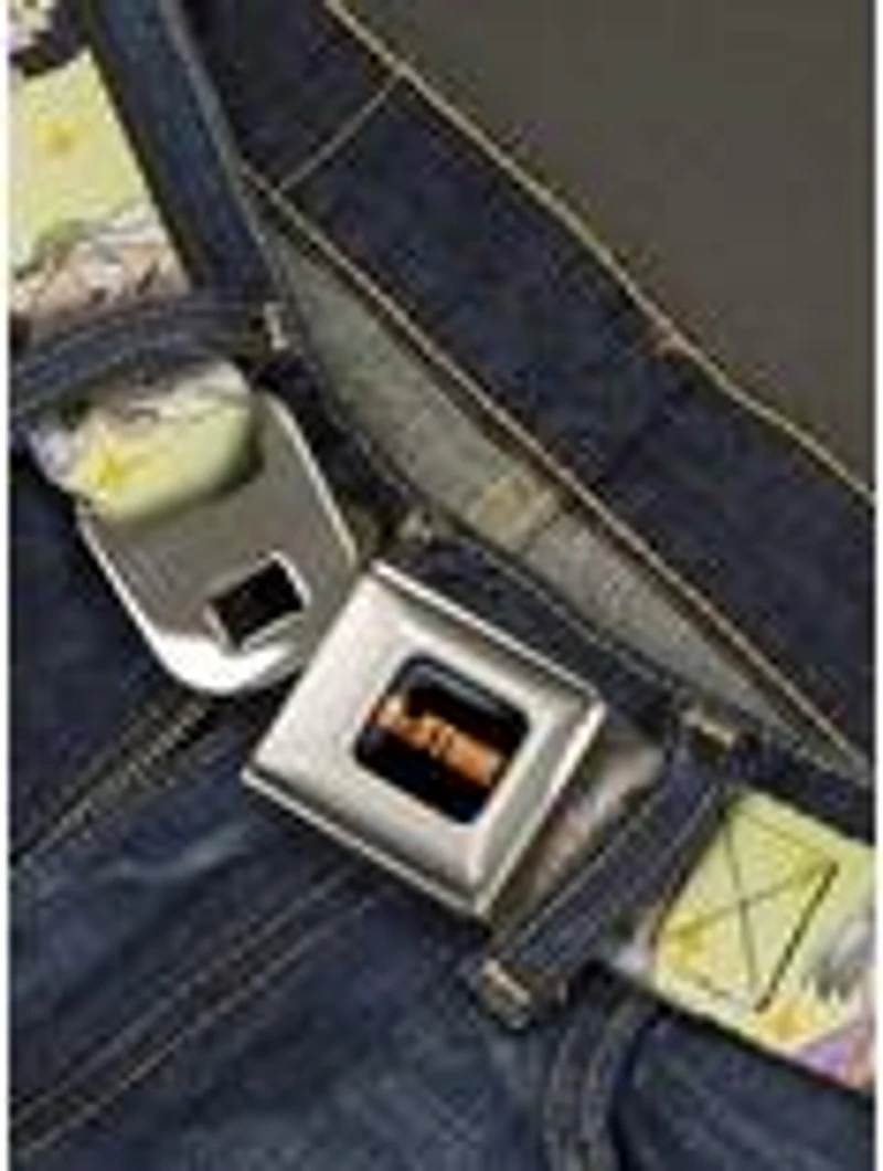 Dr. Stone Chibi Senku & Gen Faces Stars Seatbelt Buckle Belt