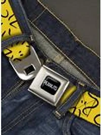Peanuts Woodstock Line Face Art Seatbelt Buckle Belt