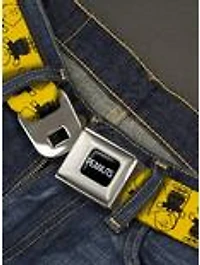 Peanuts Charlie Brown Pose Flip Seatbelt Buckle Belt
