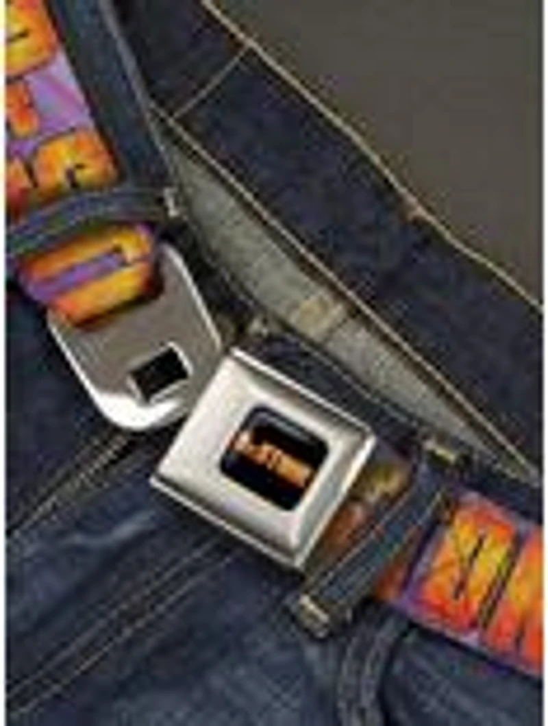 Dr. Stone Title Logo & Gen Asagiri Face Seatbelt Buckle Belt