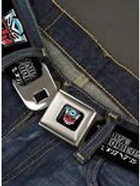 Transformers Autobots Cybertronian Icon Seatbelt Buckle Belt