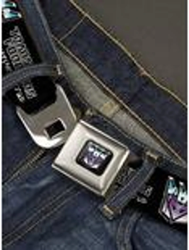 Transformers Decepticons Cybertronian Icon Seatbelt Buckle Belt