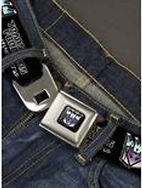 Transformers Decepticons Cybertronian Icon Seatbelt Buckle Belt