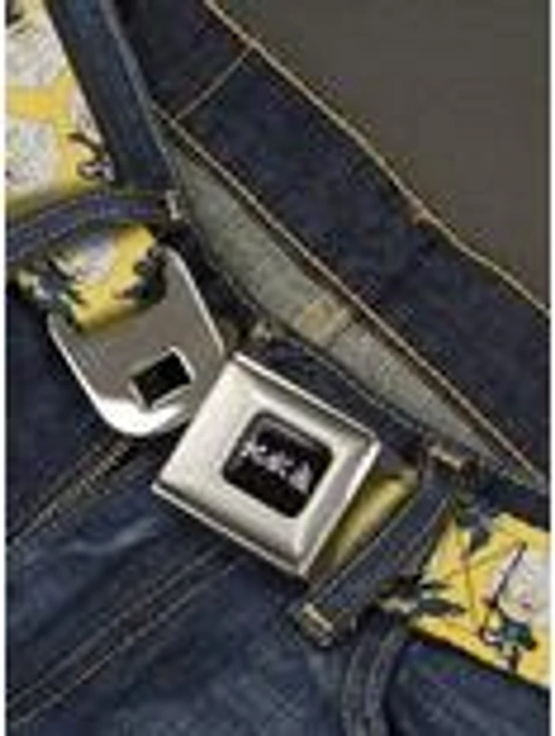 Hell's Paradise Chibi Gabimaru Poses Scattered Seatbelt Buckle Belt