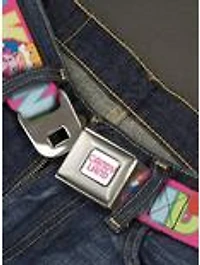 Candy Land Kandy Rules King Face Red Seatbelt Buckle Belt