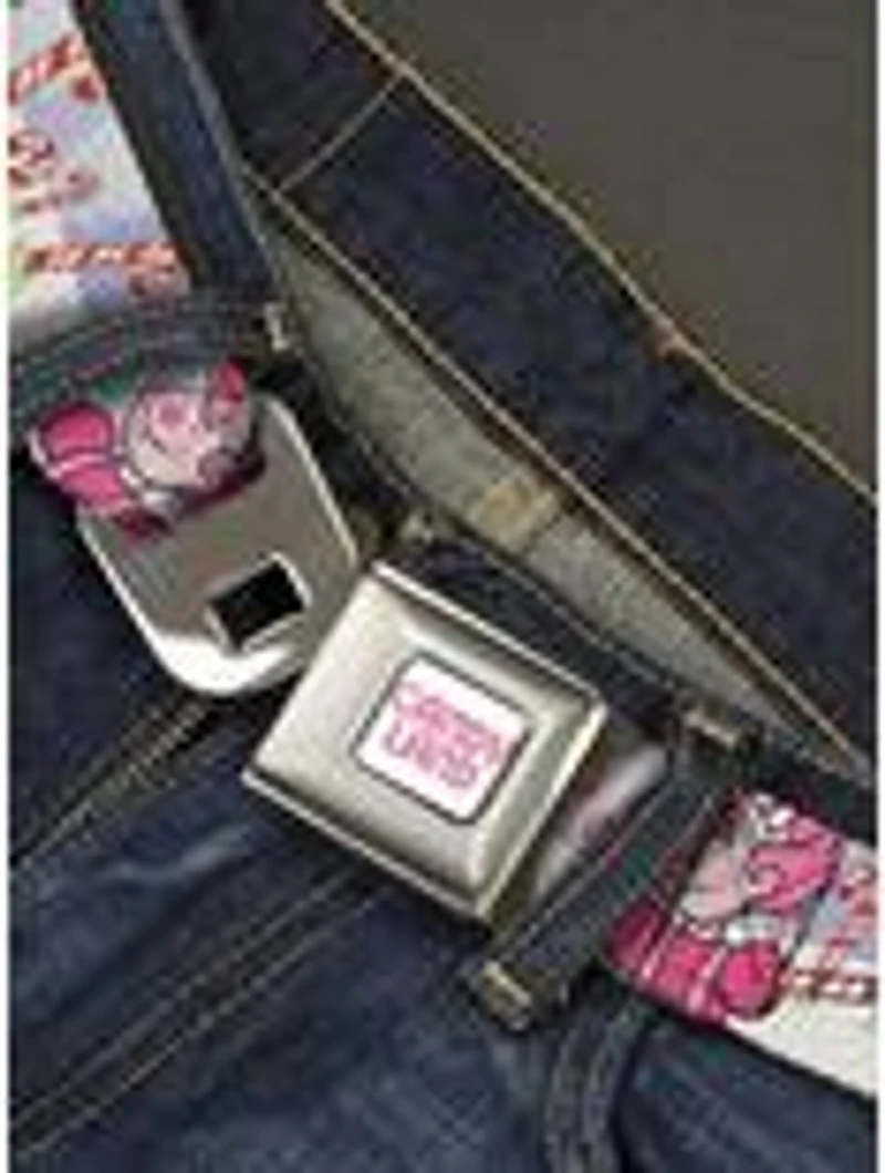 Candy Land Mr Mint Pose & Canes Seatbelt Buckle Belt