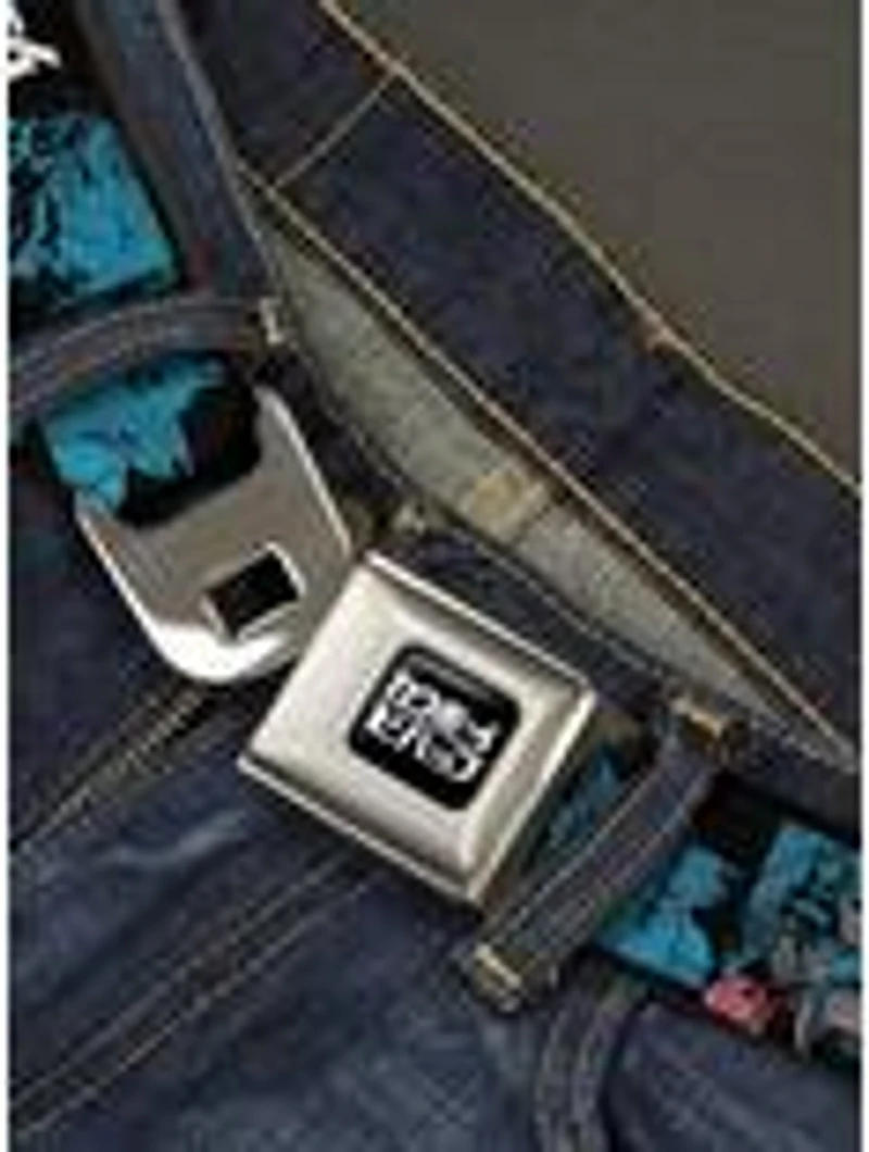 Cowboy Bebop Title Logo Character Blocks Seatbelt Buckle Belt