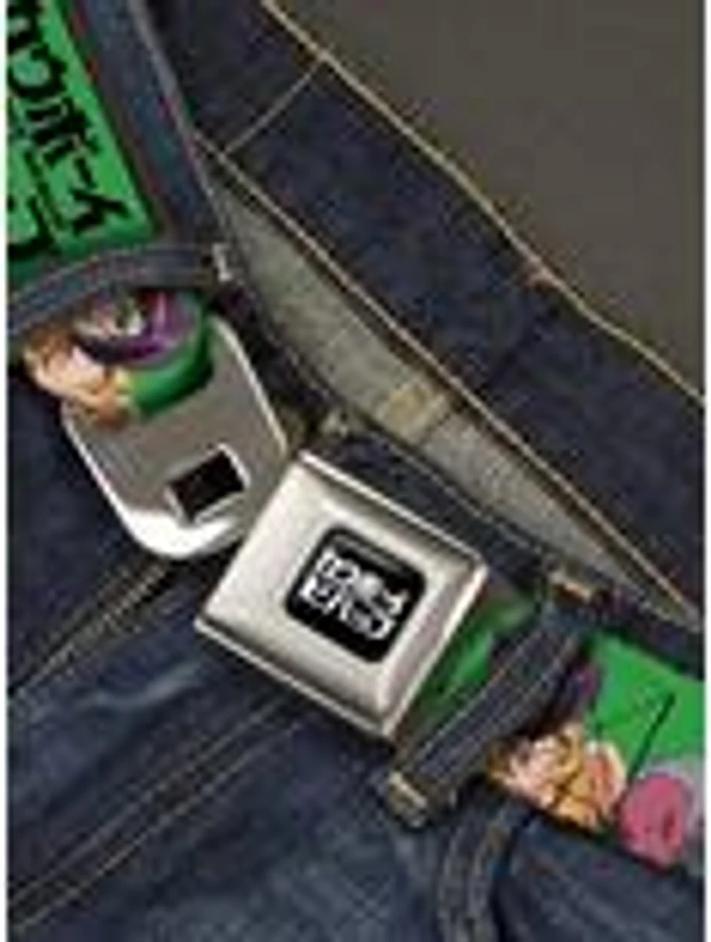 Cowboy Bebop Crew Group Pose & Title Logo Seatbelt Buckle Belt