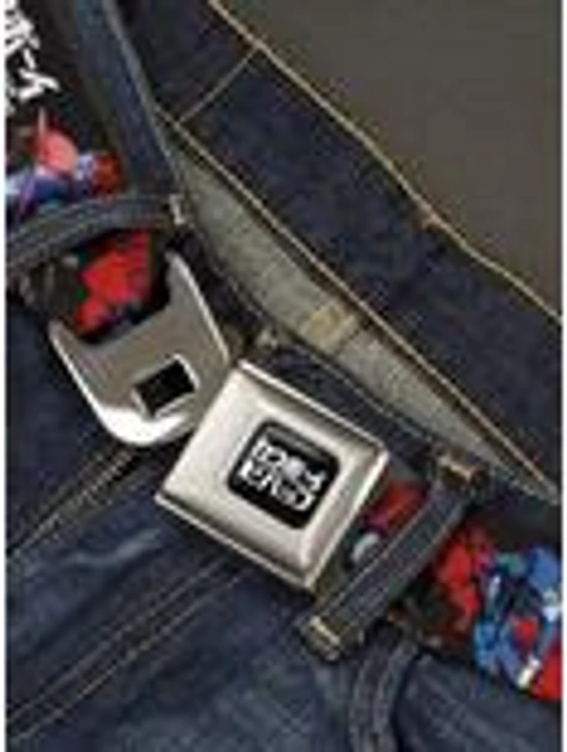 Cowboy Bebop Spike Pose & Crew Collage Seatbelt Buckle Belt