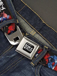 Cowboy Bebop Spike Pose & Crew Collage Seatbelt Buckle Belt