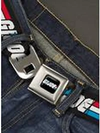 GI Joe Title Logo Stripe Seatbelt Buckle Belt