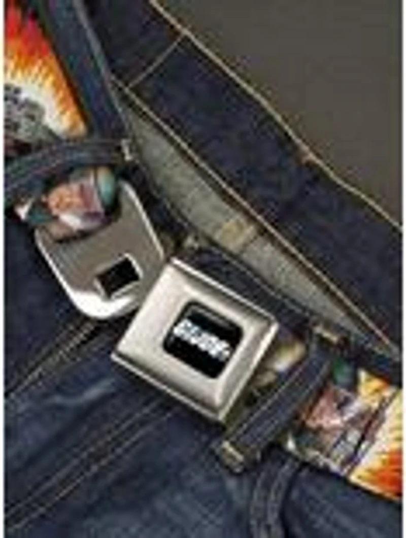 GI Joe Retro Footloose Flash Air Tight File Card Seatbelt Buckle Belt