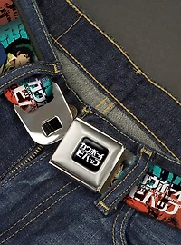 Cowboy Bebop Spike & Faye Brick Pose & Logo Youth Seatbelt Buckle Belt