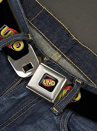 UNO Game Logo Youth Seatbelt Buckle Belt