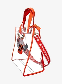 Loungefly NFL Cincinnati Bengals Clear Convertible Backpack & Tote Stadium Bag