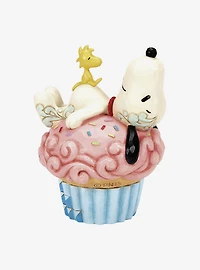 Peanuts Snoopy Laying on Cupcake Jim Shore Figure