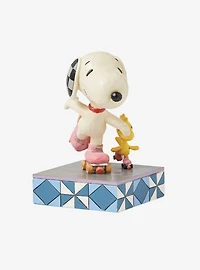 Peanuts Snoopy & Woodstock Skating Jim Shore Figurine