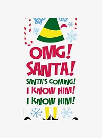 Elf Buddy Santa I Know Him Wall Quote Decals