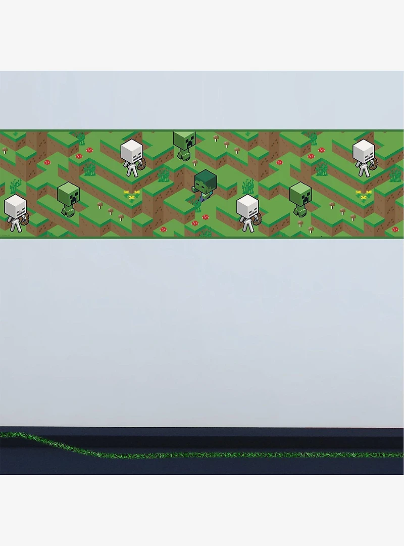 Minecraft Hillside Peel & Stick Border