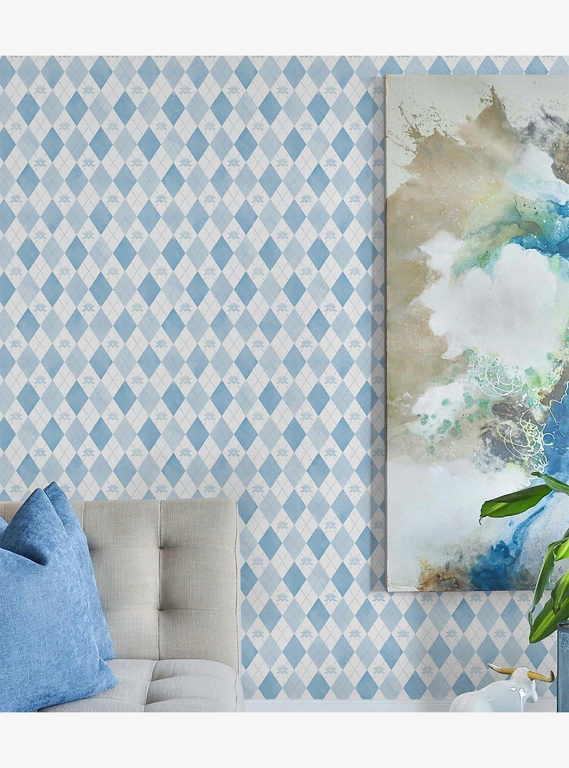 Disney Descendants: The Rise of Red Chloe Crown Argyle Peel & Stick Wallpaper
