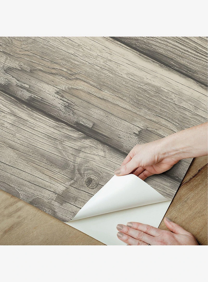 Yellowstone Bunkhouse Brown Peel & Stick Wallpaper