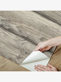 Yellowstone Bunkhouse Brown Peel & Stick Wallpaper