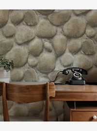 Yellowstone Root Rocks Beige Peel & Stick Wallpaper