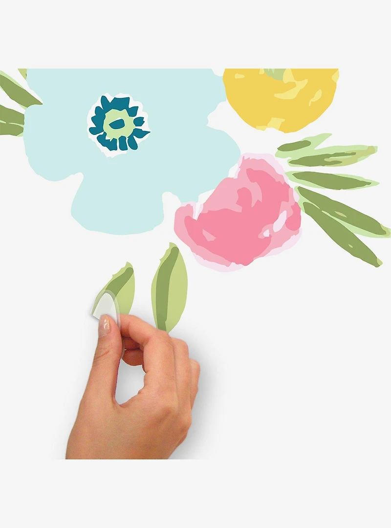Exploded Floral Pink Wall Decals