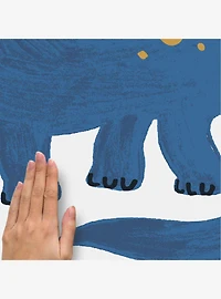 Dino Growth Chart Blue Wall Decals