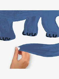 Dino Growth Chart Blue Wall Decals
