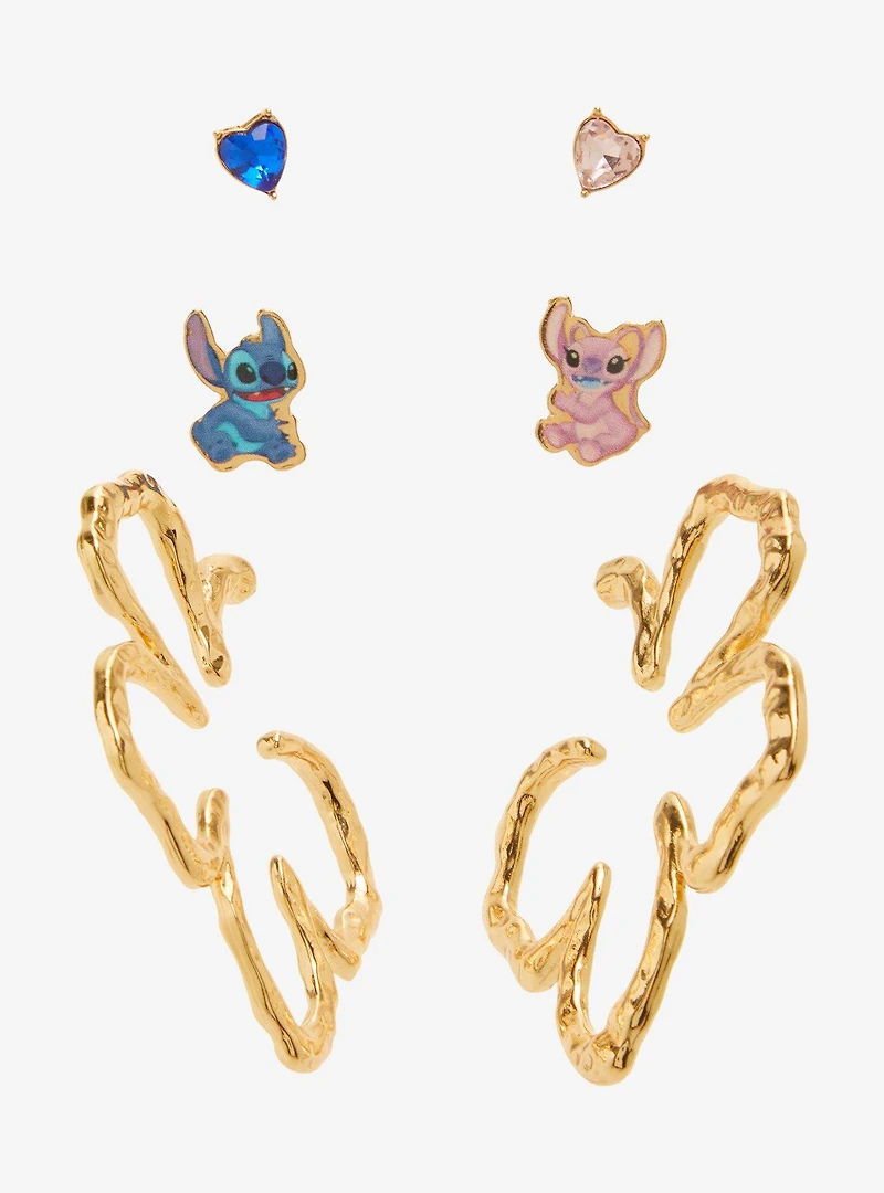 Disney Lilo & Stitch Angel & Stitch Rhinestone Earring Set — BoxLunch Exclusive