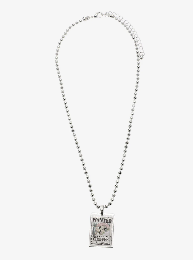 One Piece Wanted Poster Blind Box Necklace