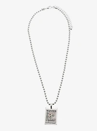 One Piece Wanted Poster Blind Box Necklace