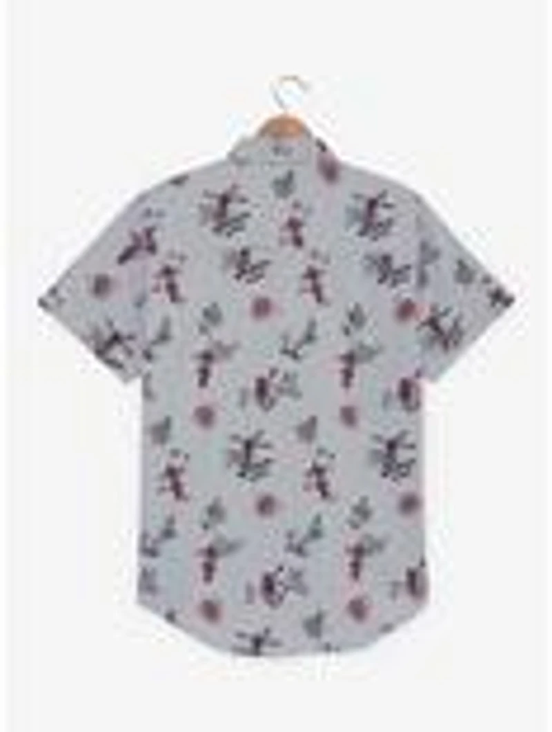 Marvel Spider-Man Doodle Icons Allover Print Woven Button-Up