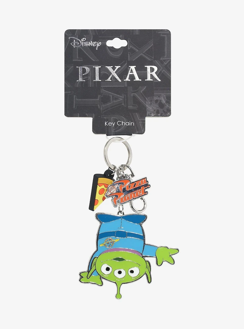Disney Pixar Toy Story Alien Pizza Planet Multi Charm Keychain — BoxLunch Exclusive