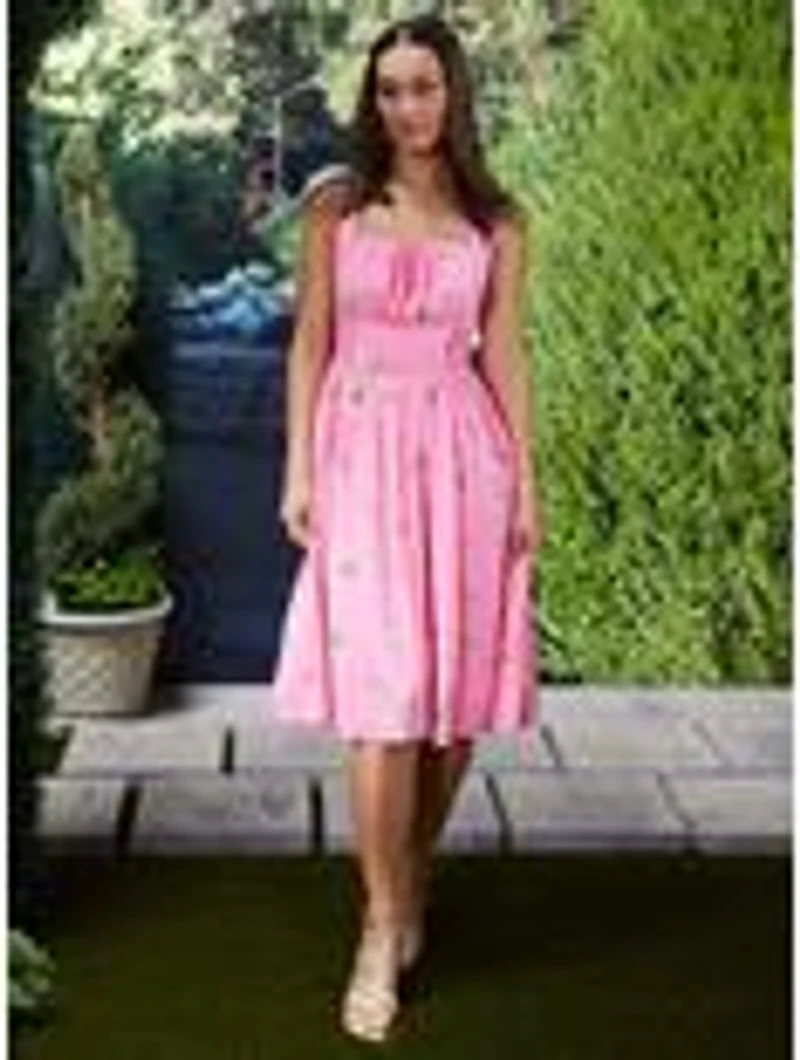 Disney Sleeping Beauty Aurora Floral Allover Print Tank Dress - BoxLunch Exclusive